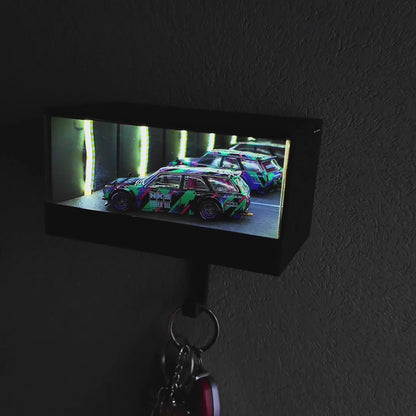 Infinity Garage Key Holder🌟 | Sleek Illuminated Design, Fully Rechargeable for Everyday Convenience