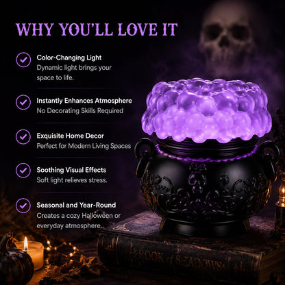 ✨Hot Sale 49%OFF👻Light-up Color-changing Cauldron Waterglobe