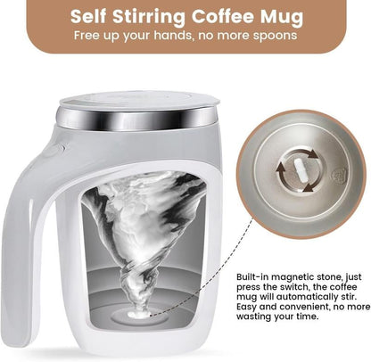 🎁 Best Gift Pick — Self-Stirring Mug✨ Your Perfect Drink, Perfectly Mixed ☕