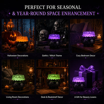 ✨Hot Sale 49%OFF👻Light-up Color-changing Cauldron Waterglobe