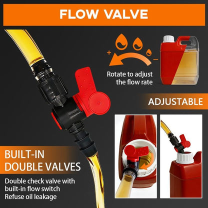 🔥2026 HOT SALE🚗Multifunction Liquid Sucker Pump High Flow Manual Fuel Pump 13.12 Ft Hose