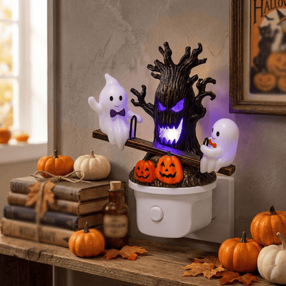🔥HOT SALE 49% OFF🎃👻Animated Seesaw Ghost Plug In LED Night Light
