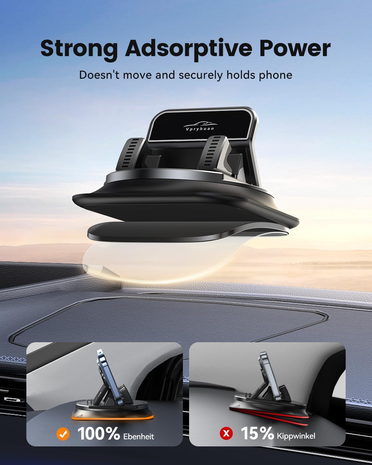 360 Degree Rotation Dashboard Phone Holder for Car,Dashboard Navigation Bracket