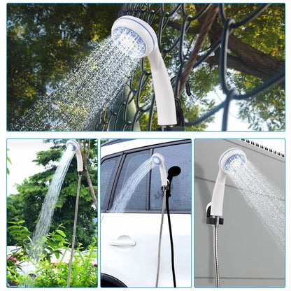 Portable Camping Shower Pump for Travel, RV, Garden & Pet Bathing