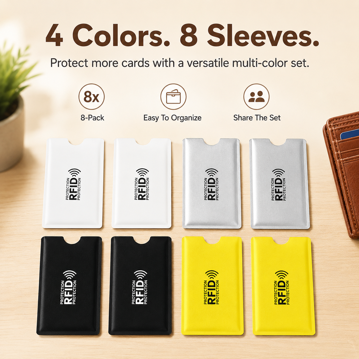 RFID Blocking Sleeves for Credit Cards