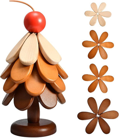 🎄 50% OFF Today | Folding Wooden Christmas Tree Trivet | Heat Resistant Expandable Solid Wood Pot Holder & Holiday Table Decor
