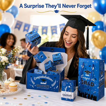 🔥2026 Graduation Surprise Pop-Up Gift Box - Creative Folding Bounce Envelope Box