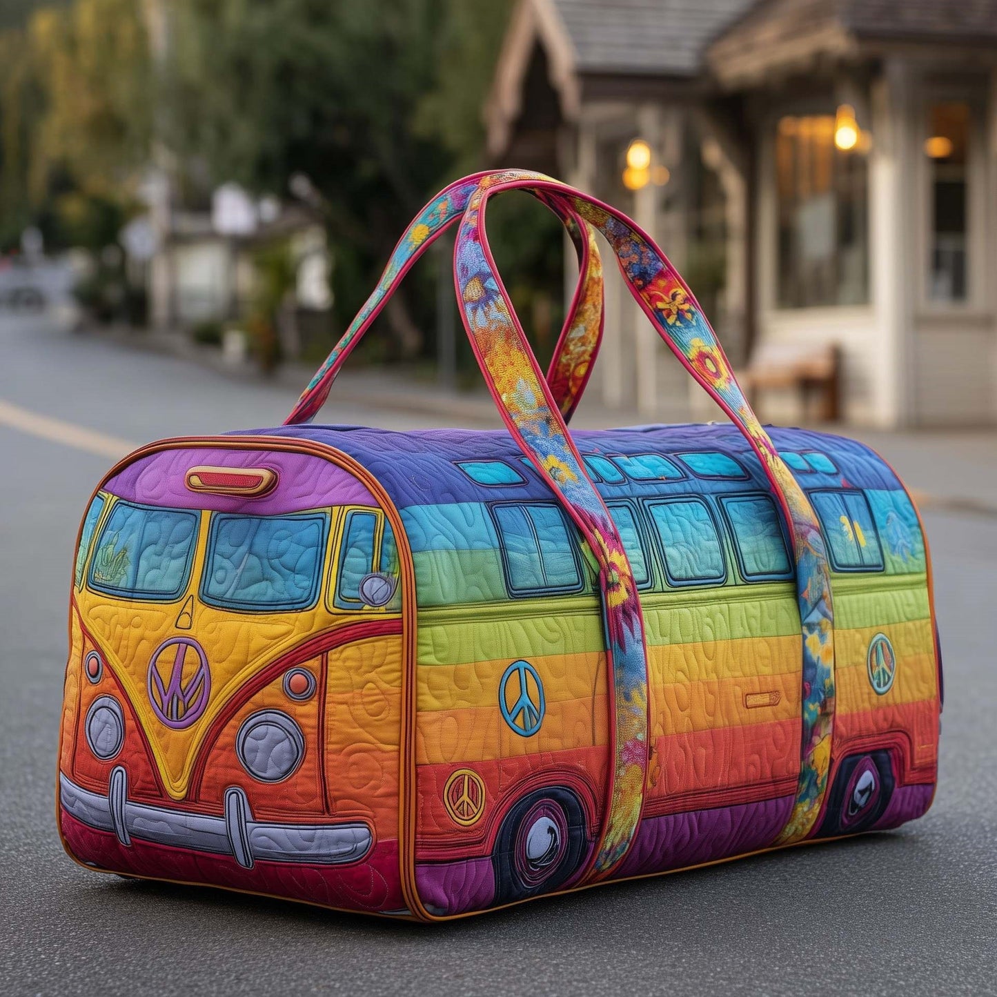 🔥50% OFF✨Hippie Van Quilted Duffle Bag