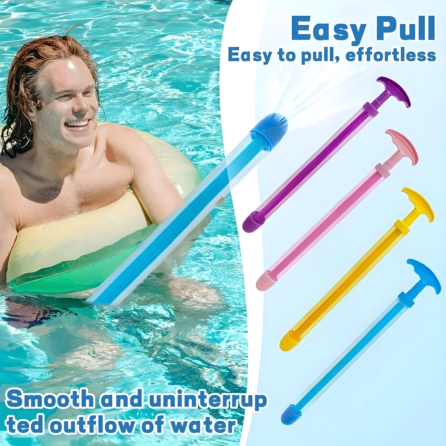 Fun Pull-Out Firework Water Splash Water Blaster | High-Capacity Pump Water Gun for Summer Outdoor Play