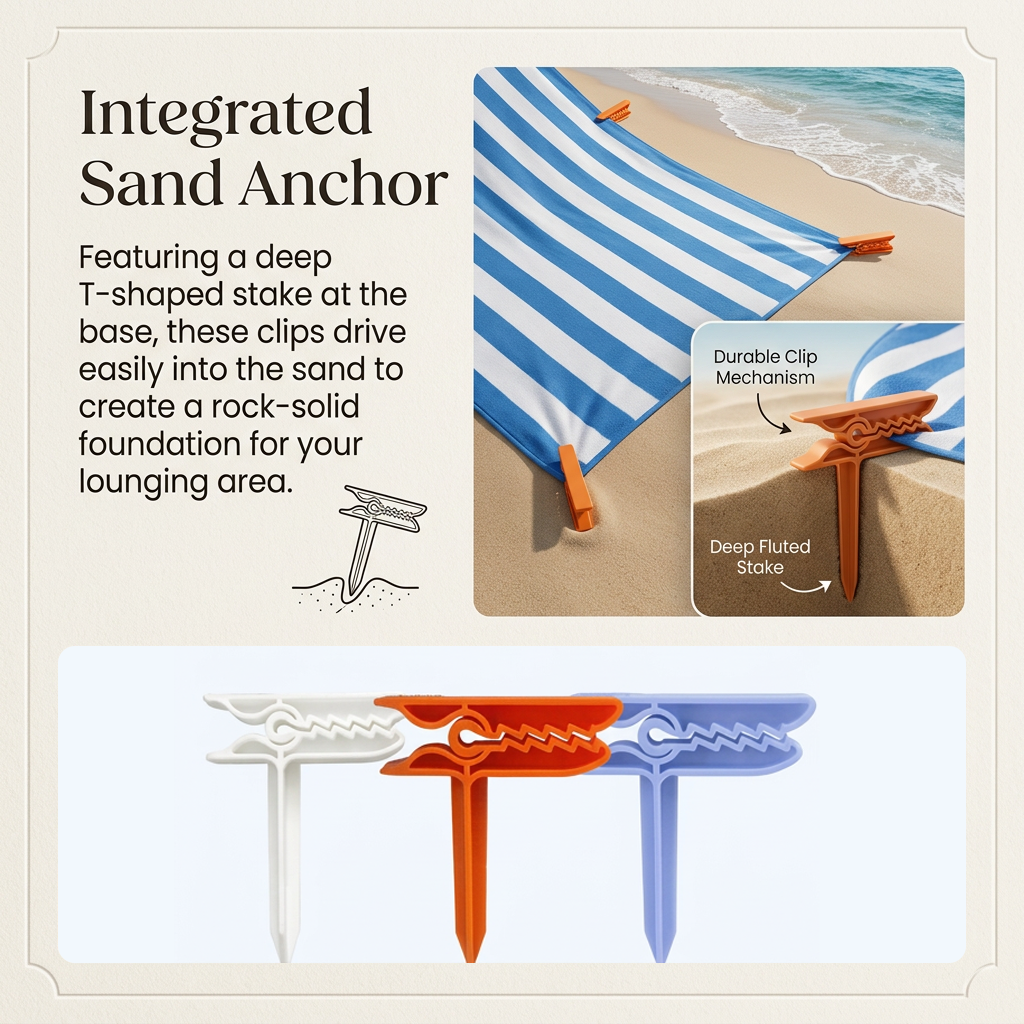 🏖️Beach Towel Anchor Clip