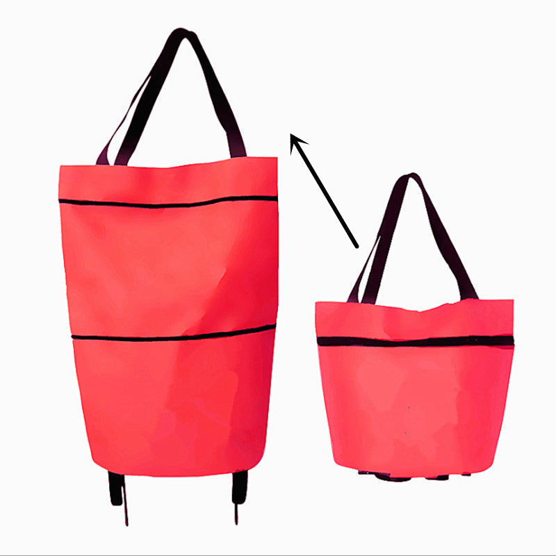 🛍️2-in-1 Foldable Shopping Cart✨