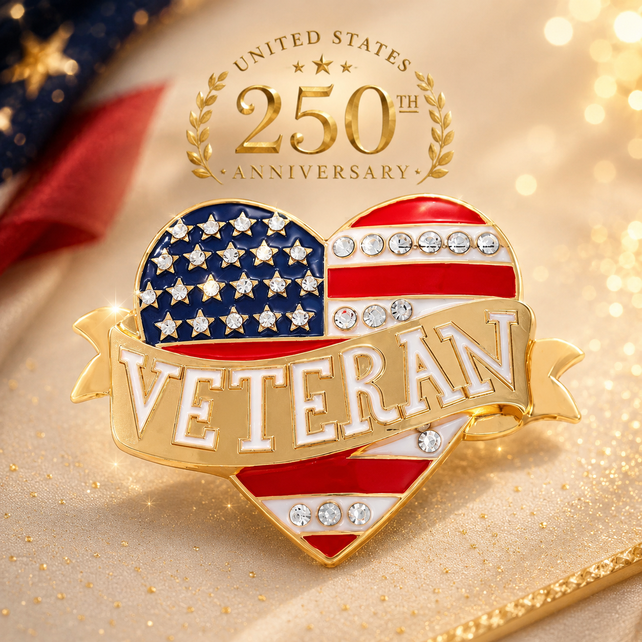 🗽 Buy 1, Get 1 Free 🔥 250th Anniversary Brooch of the Founding of the United States