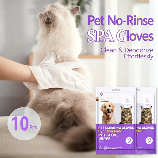 🏆 [BEST SELLER] 5-Minute "No-Rinse" Pet Grooming Gloves for gentle cleaning