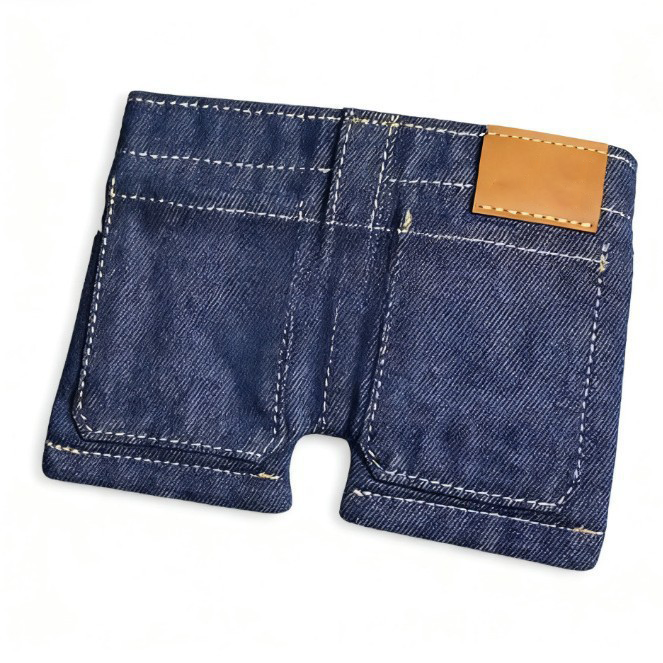 Foldable Denim Jeans Wallet - Viral Pants-Shaped Coin Purse & Card Holder