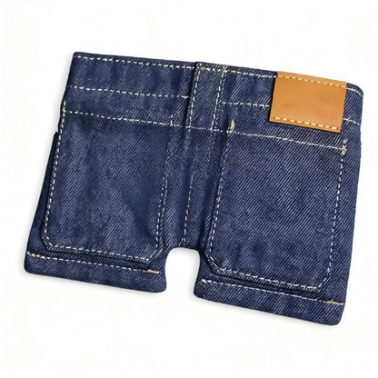 Foldable Denim Jeans Wallet - Viral Pants-Shaped Coin Purse & Card Holder