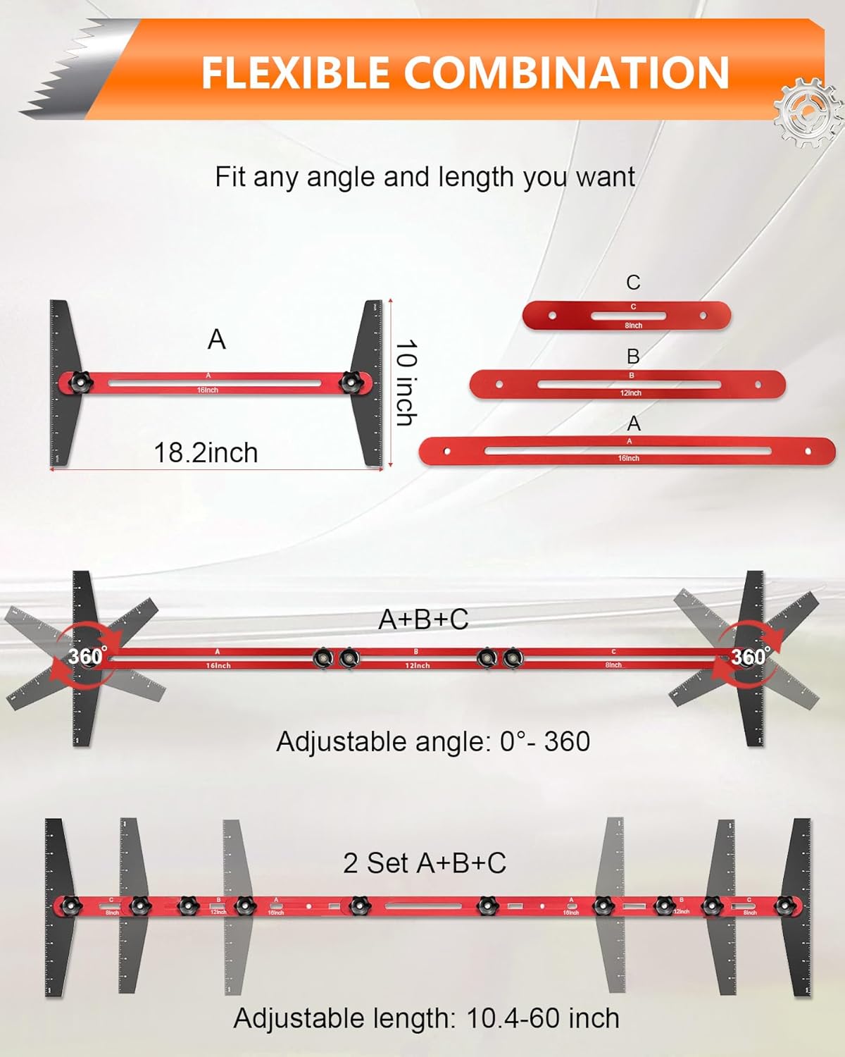 Aluminum Alloy Stair Tread Template Tool