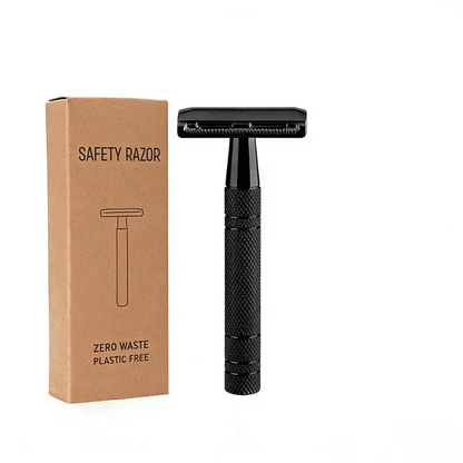Double Edge Safety Razor Set with 10 Replaceable Blades