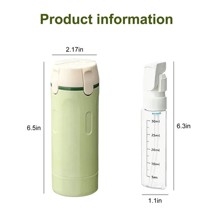 ✈️ 4-in-1 Leakproof Refillable Travel Toiletry Dispenser