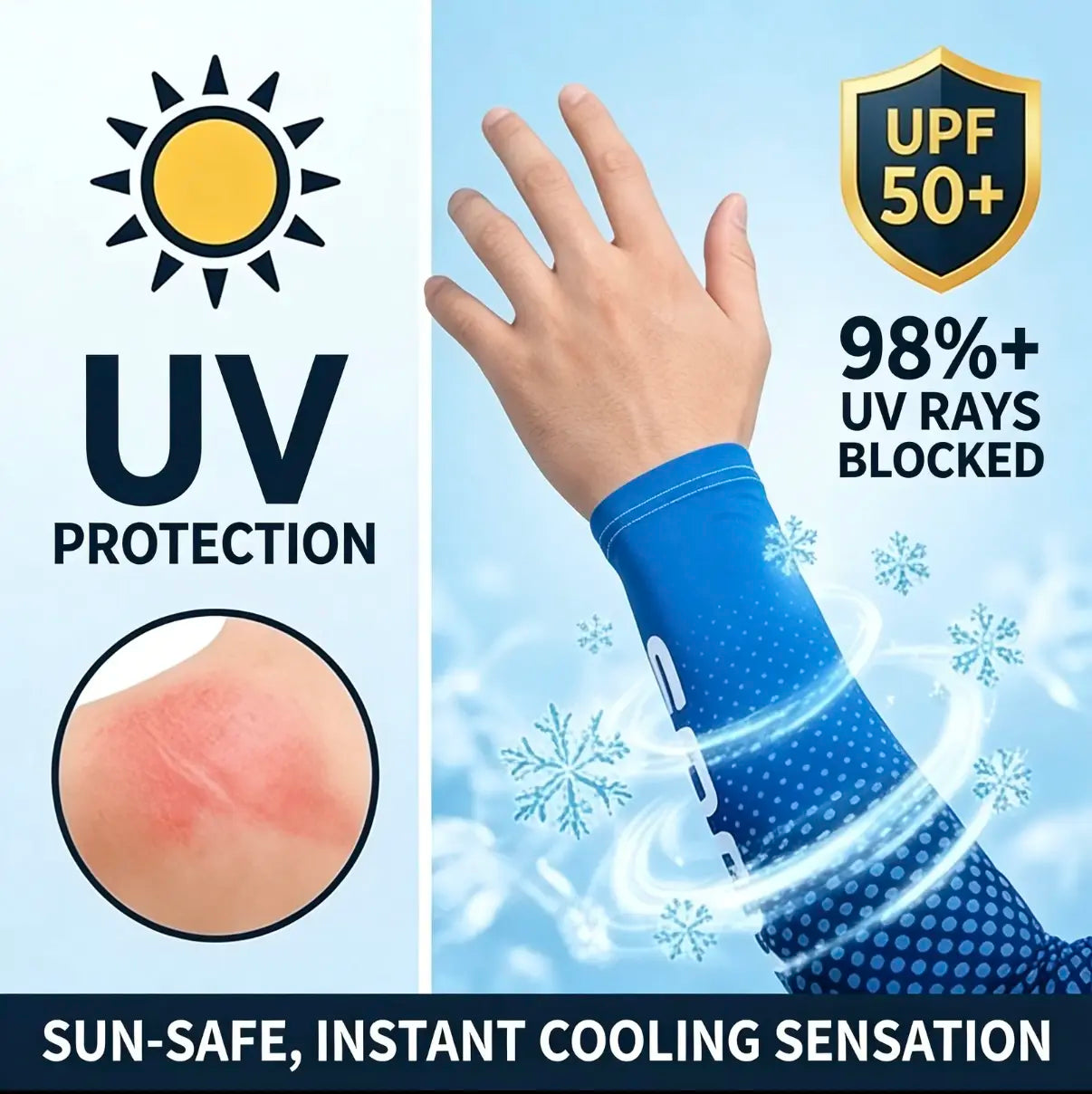 🔥 HOT SELLING | 5 Pairs Cooling Arm Sleeves | Stay Cool, Prevent Sunburn & Protect Your Skin All Summer Long