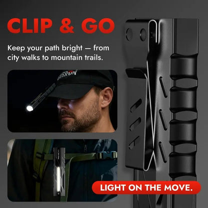 🔦 T9 PRO EDC Flashlight | 1500 Lumens Multi-Light LED Flashlight with Laser Red & UV Light