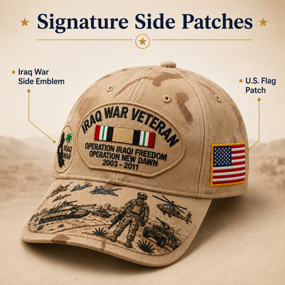 🇺🇸 Last Day Promo: 49% OFF 🎖️ - Iraq War Veteran Tribute Cap