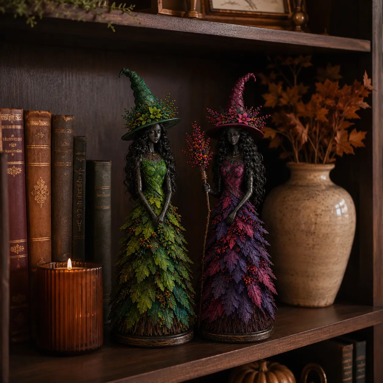 🔥🧙Enchanted Autumn Witch Figurine (✨2026 Limited Edition)