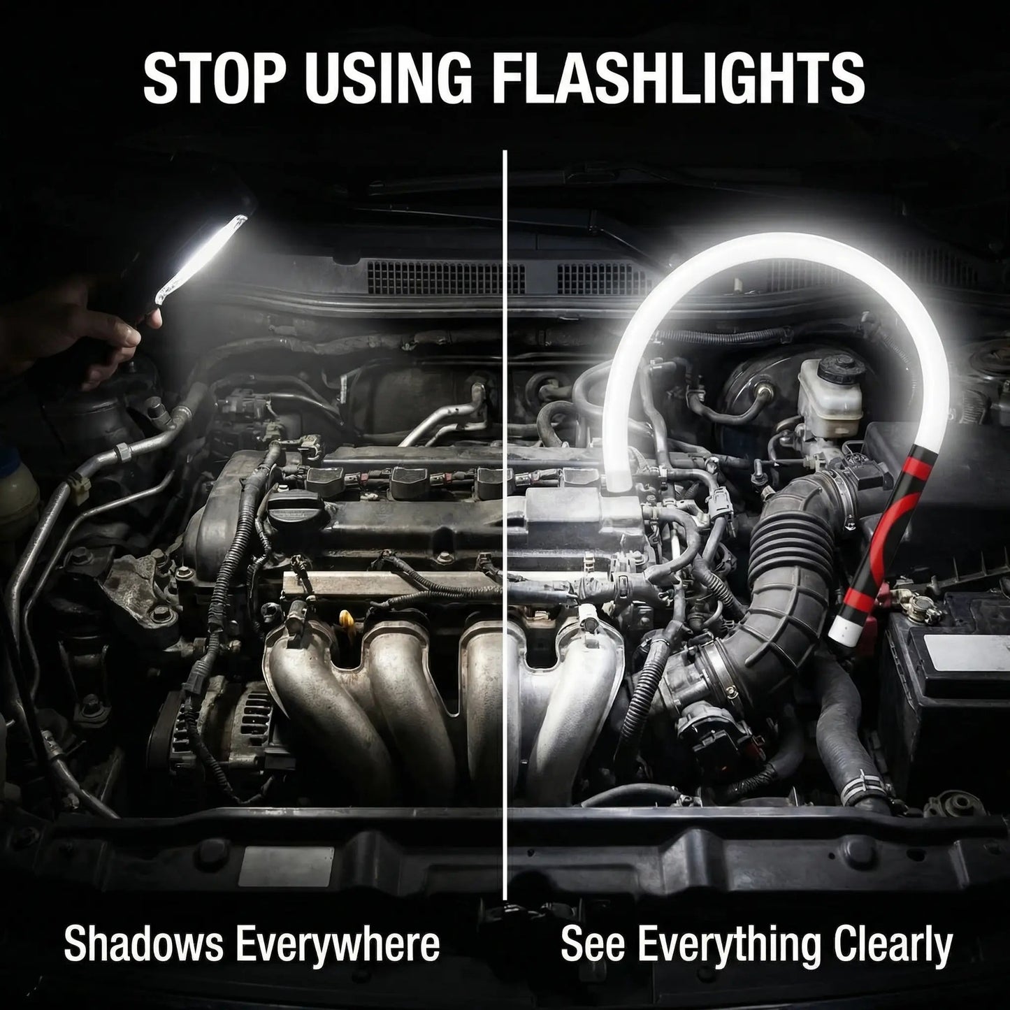 Bendable LED Flashlight Stick
