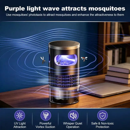 🔥 Flash Sale 49% OFF – 2026 Upgrade⚡Indoor Insect Trap with Light and Suction Non Zapper Flying Bug Catcher