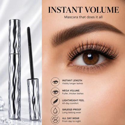Steel Tube Spiral Mascara - Waterproof & Long-Lasting