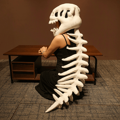 Why You'll Love Becoming a Fossil-Gothic Dinosaur Skeleton Wearable Pillow | Head Cushion for Home & Party
