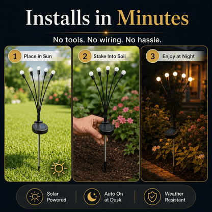 💖 Hot Sale 49%OFF✨ Solar Firefly Garden Stake Lights