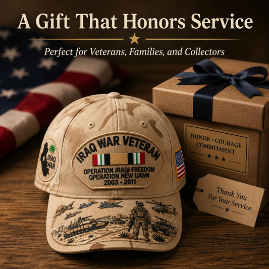 🇺🇸 Last Day Promo: 49% OFF 🎖️ - Iraq War Veteran Tribute Cap