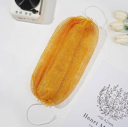 🧼✨ Traditional African Bath Tool | Ethically Sourced Net Sponge – Removes Dead Skin – Leaves Skin Smooth