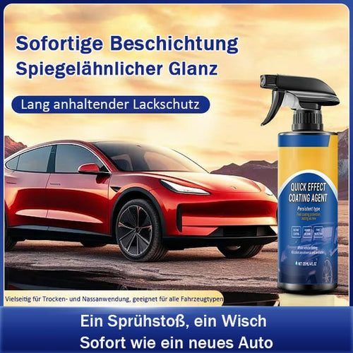 Advanced Silica Car Coating Spray - Safe for All Paints & Ceramic Coatings, Hydrophobic & Streak-Free
