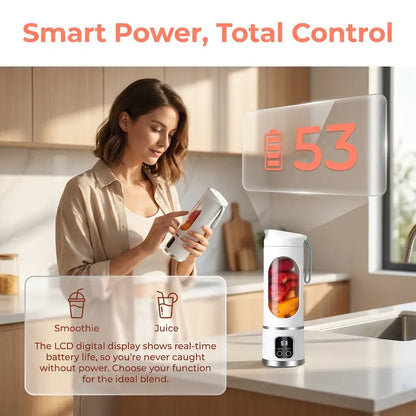 【💥Summer Sale Deals-50% OFF】Portable 15.22 Oz USB Rechargeable Personal Blender with LED Display🥤