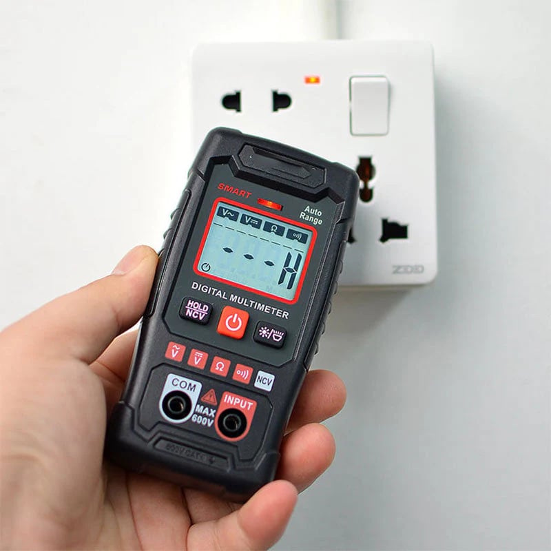 🔧⚡️🔧Smart Digital Multimeter with Anti-Burn Protection, 4000 Counts Auto-Ranging, Multi-Function Measuring Tool, Pocket Size for Electrician & Home Maintenance