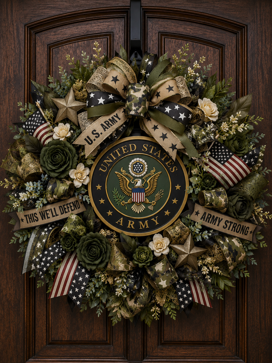 Marine Corps Patriotic Wreath | Honor Veterans Decor - Support Our Heroes