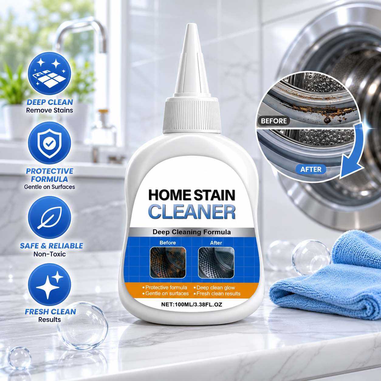 Miracle Mold Remover Gel + Scrub Brush