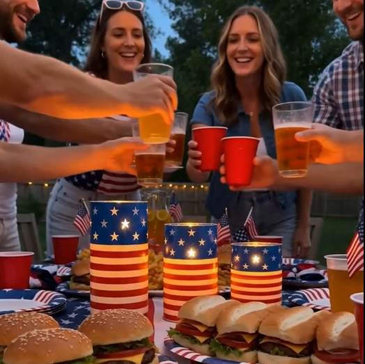 🎉Patriotic-Themed Flameless LED Candle 3 Set With Remote & Timer