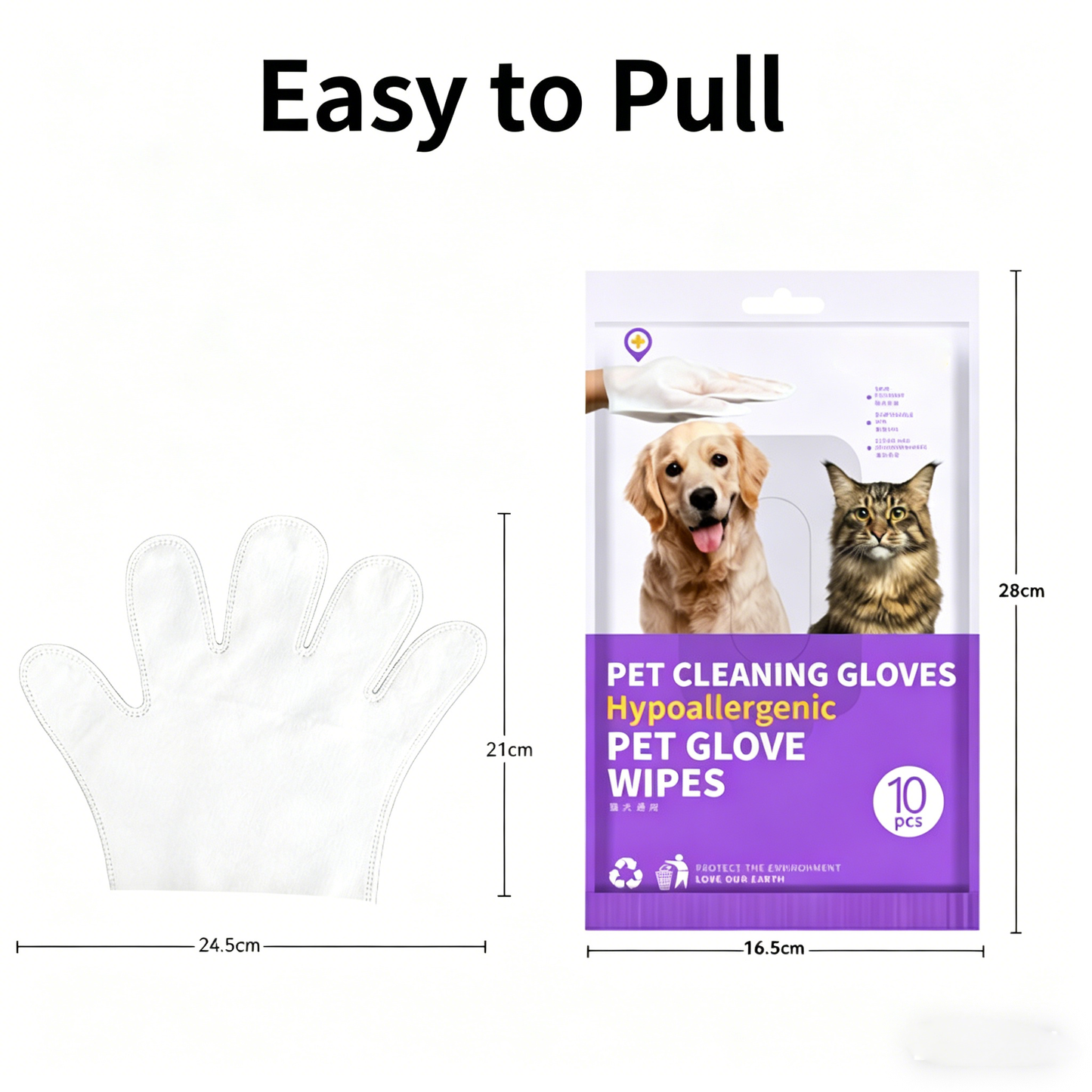 🏆 [BEST SELLER] 5-Minute "No-Rinse" Pet Grooming Gloves for gentle cleaning