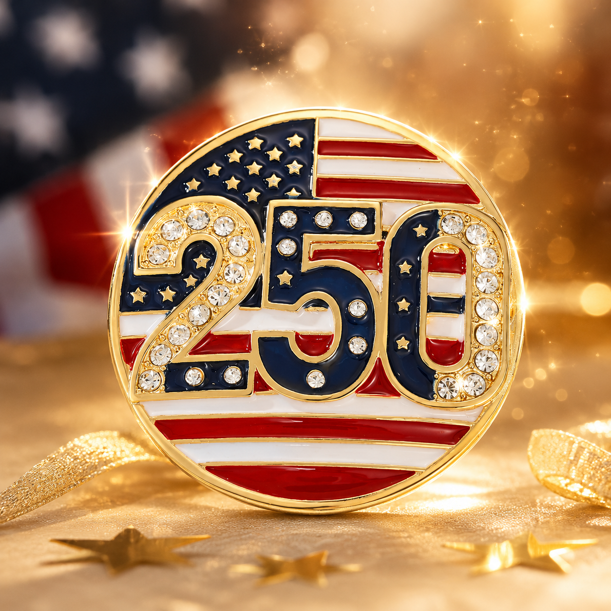 🗽 Buy 1, Get 1 Free 🔥 250th Anniversary Brooch of the Founding of the United States