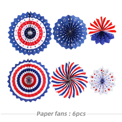 🎉Hot Sell🔥4th of July All-in-One Disposable Party Kit | Perfect for America’s 250th Celebration! 97PCS with Tablecloth, Banners & Cutlery