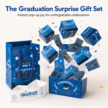 🔥2026 Graduation Surprise Pop-Up Gift Box - Creative Folding Bounce Envelope Box