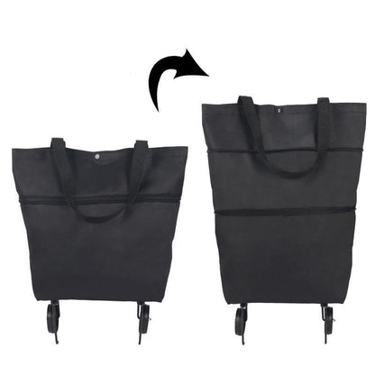 🛍️2-in-1 Foldable Shopping Cart✨