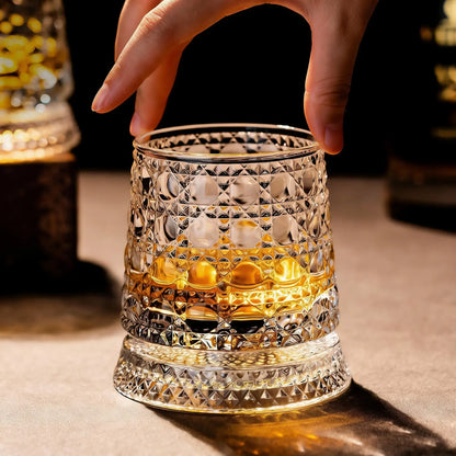 🔥2026 Hot Sell✨ The Whiskey Glass Everyone’s Obsessed With 🥃 Spins Smoothly • Glows Beautifully • Perfect Gift