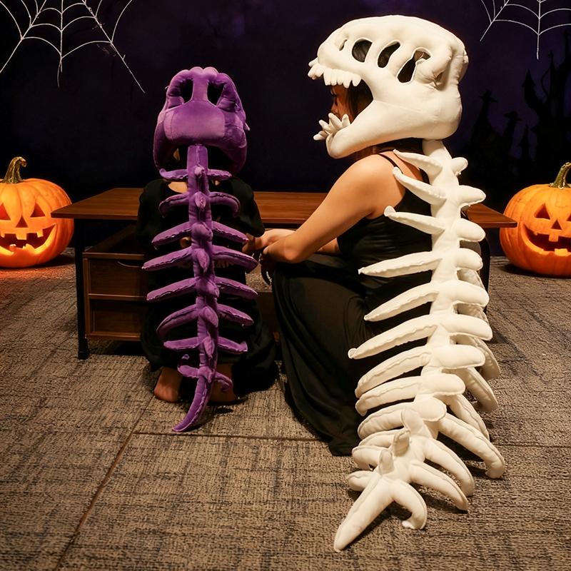 Why You'll Love Becoming a Fossil-Gothic Dinosaur Skeleton Wearable Pillow | Head Cushion for Home & Party