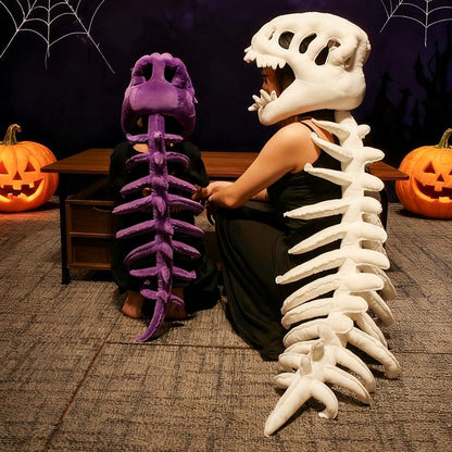 Why You'll Love Becoming a Fossil-Gothic Dinosaur Skeleton Wearable Pillow | Head Cushion for Home & Party