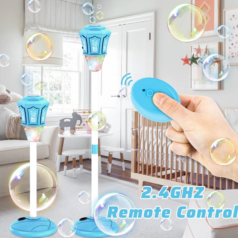 🌈 BEST SELLER – Rechargeable Bubble Machine with LED Lights & Endless Bubble Fun!