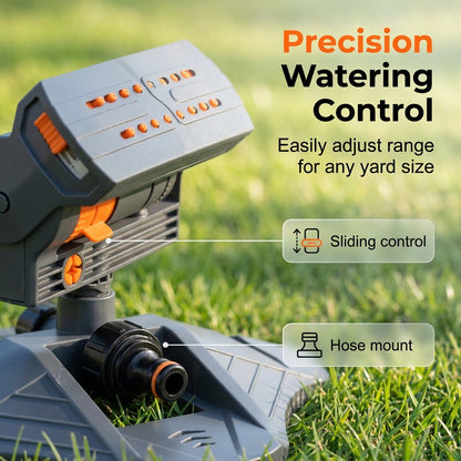 💦 Adjustable Oscillating Sprinkler Wide Coverage