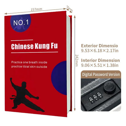 🏆#1 Best Seller 2026 🔥Hidden Book Safe with Combination Lock – Secure Your Cash & Valuables🗄️